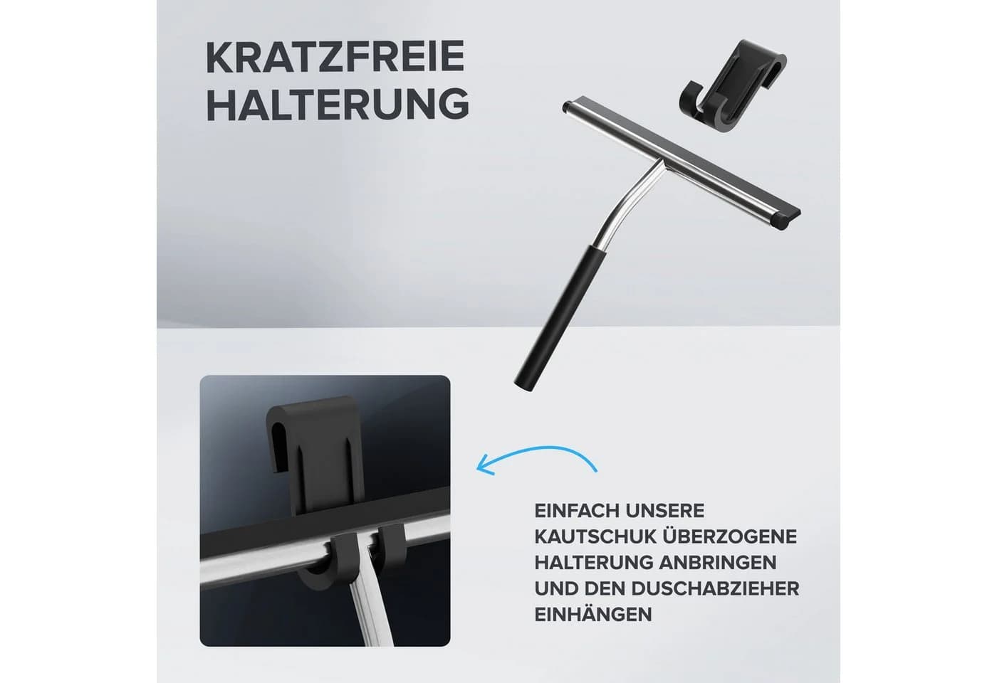 ovimar Duschabzieher Edelstahl Silber Aufhängbar - Bild 5