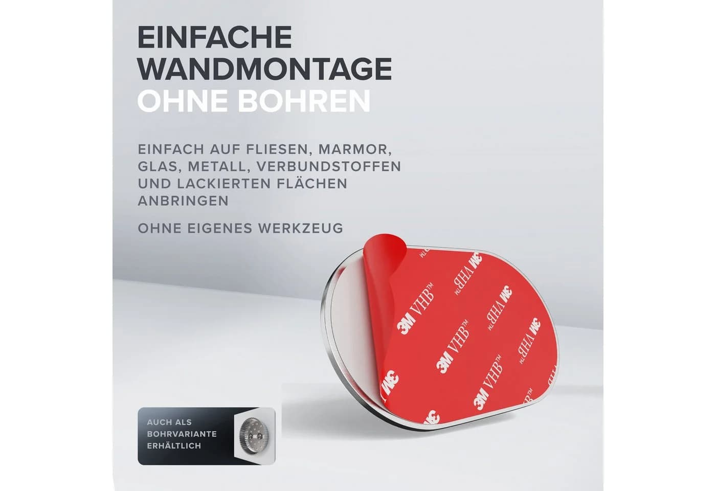 ovimar Haartrocknerhalter Glyngore Edelstahl Silber - Bild 5