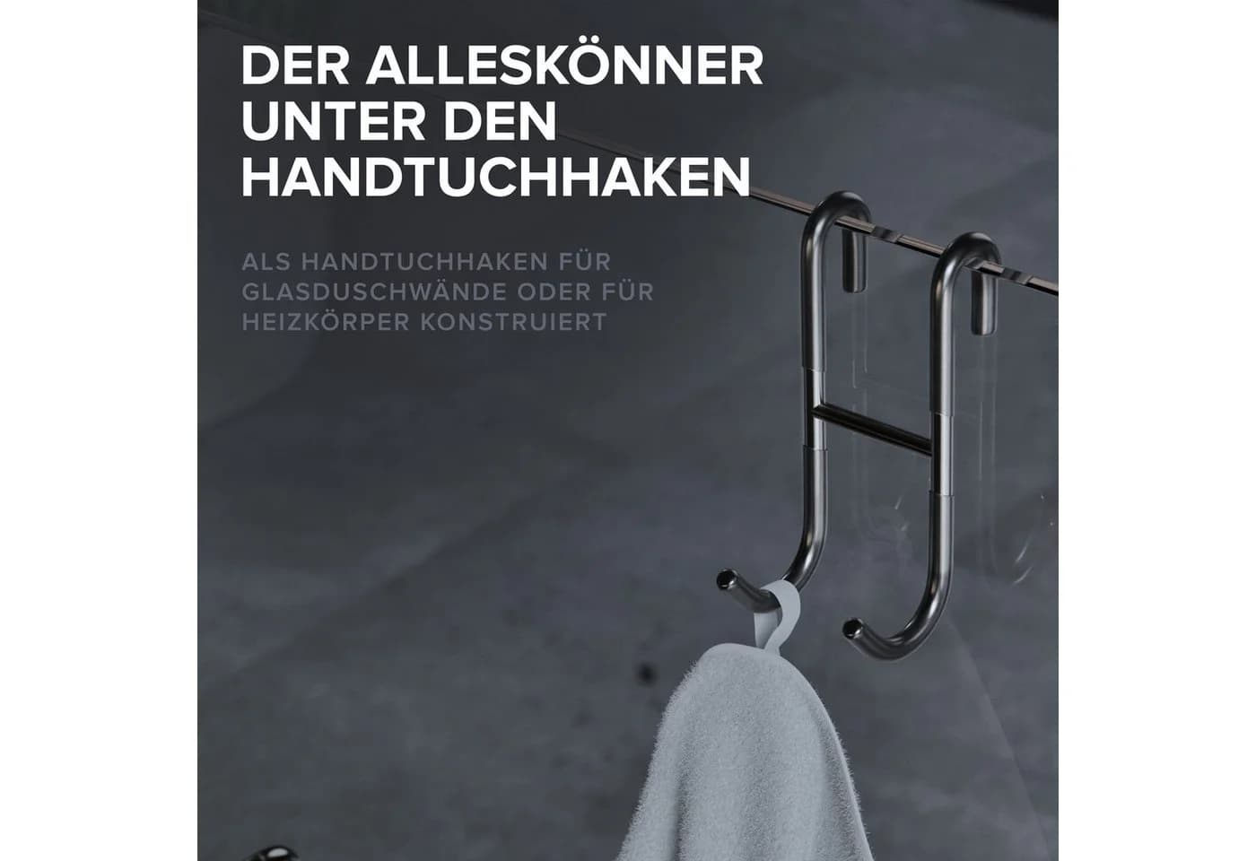 ovimar Handtuchhaken Hov 2-tlg. Silber Edelstahl - Bild 3