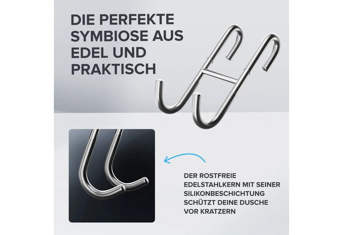 ovimar Handtuchhaken Hov 2-tlg. Silber Edelstahl - Bild 4