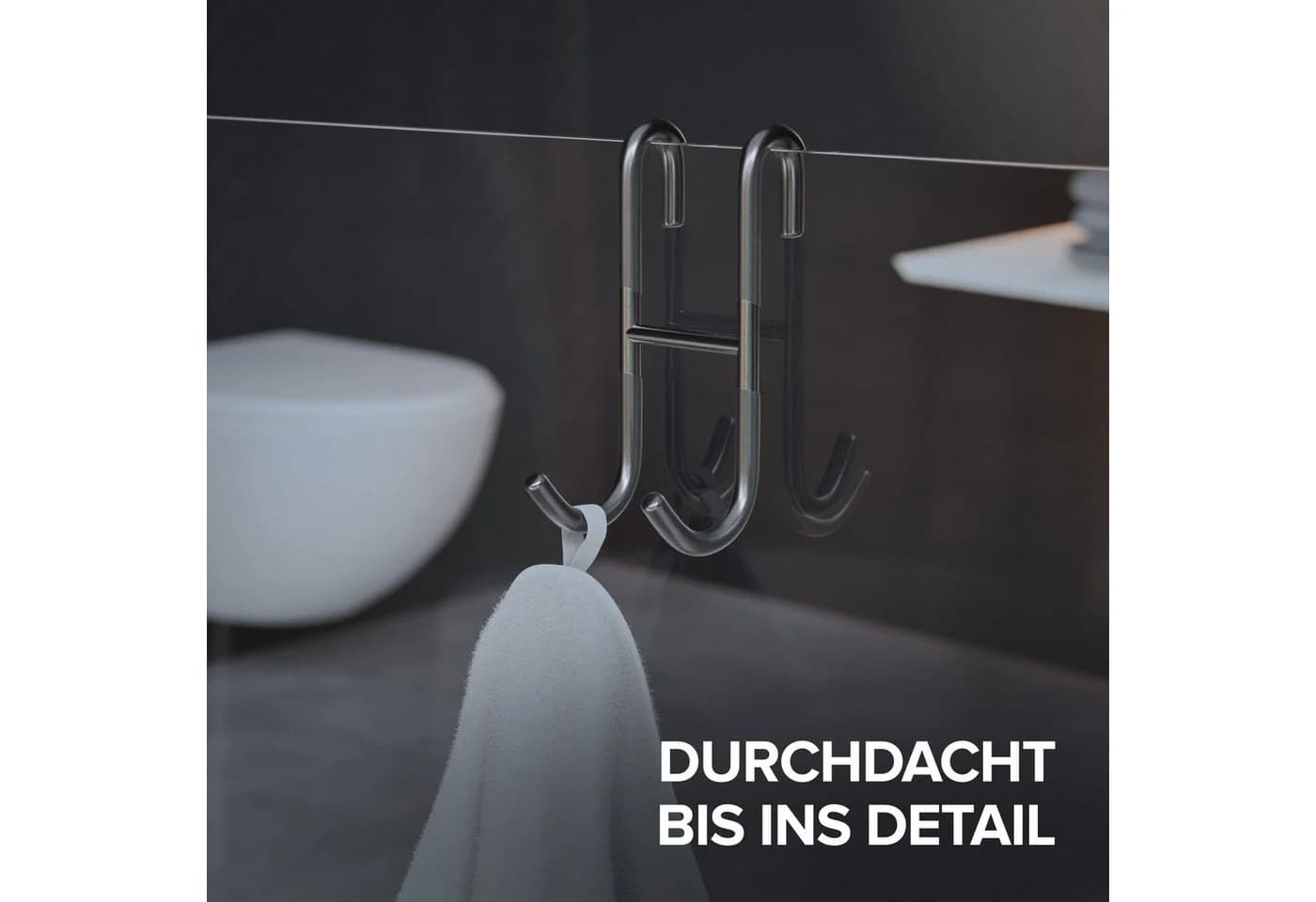 ovimar Handtuchhaken Hov 2-tlg. Silber Edelstahl - Bild 5
