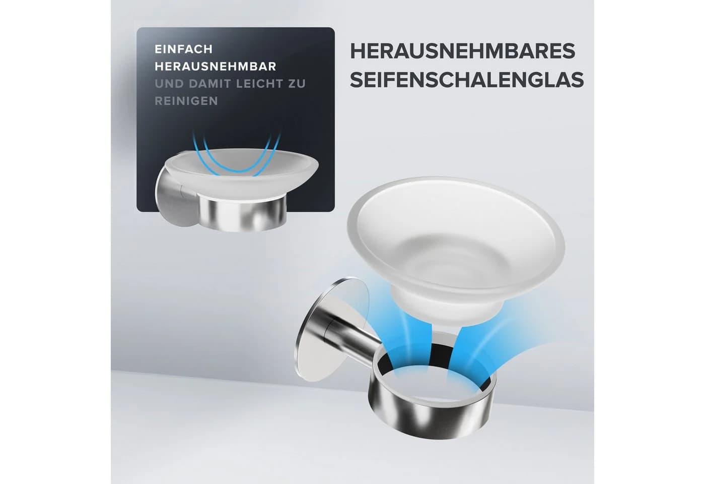 ovimar Seifenschale Kronborg Edelstahl Silber