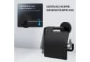 ovimar Toilettenpapierhalter Heroya Edelstahl Schwarz Bild 1