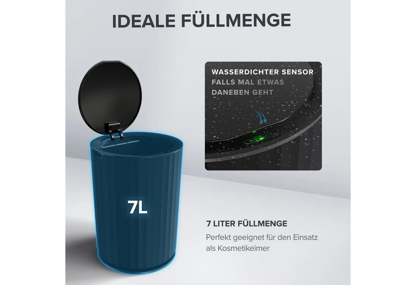ovimar Kosmetikeimer Schwarz Kunststoff Modern - Bild 4