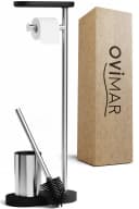 ovimar WC-Garnitur 1-tlg. Edelstahl Silber Modern Bild 2
