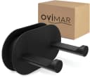 ovimar Haartrocknerhalter Rovaer Schwarz Edelstahl Klebetechnik Bild 2