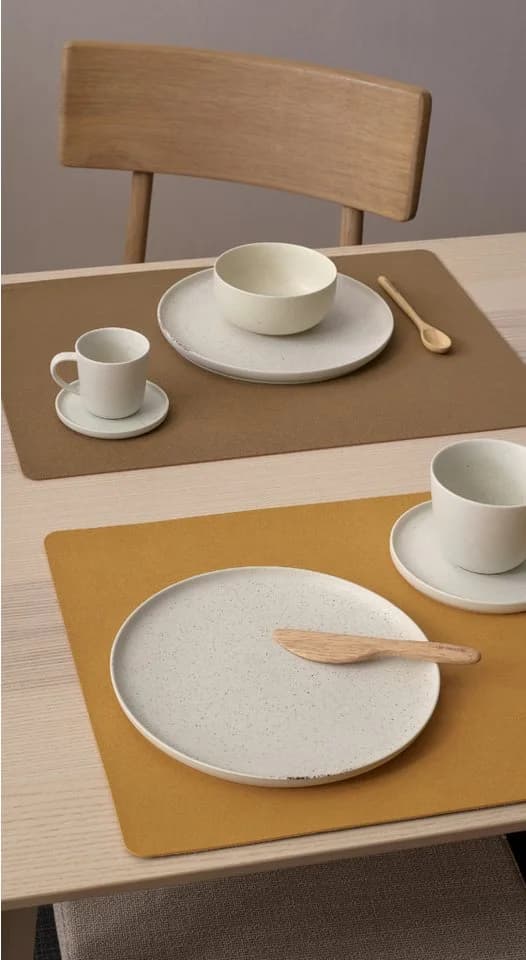 ASA SELECTION Tischset Schwarz Veganes PU-Leder Modern - Bild 3