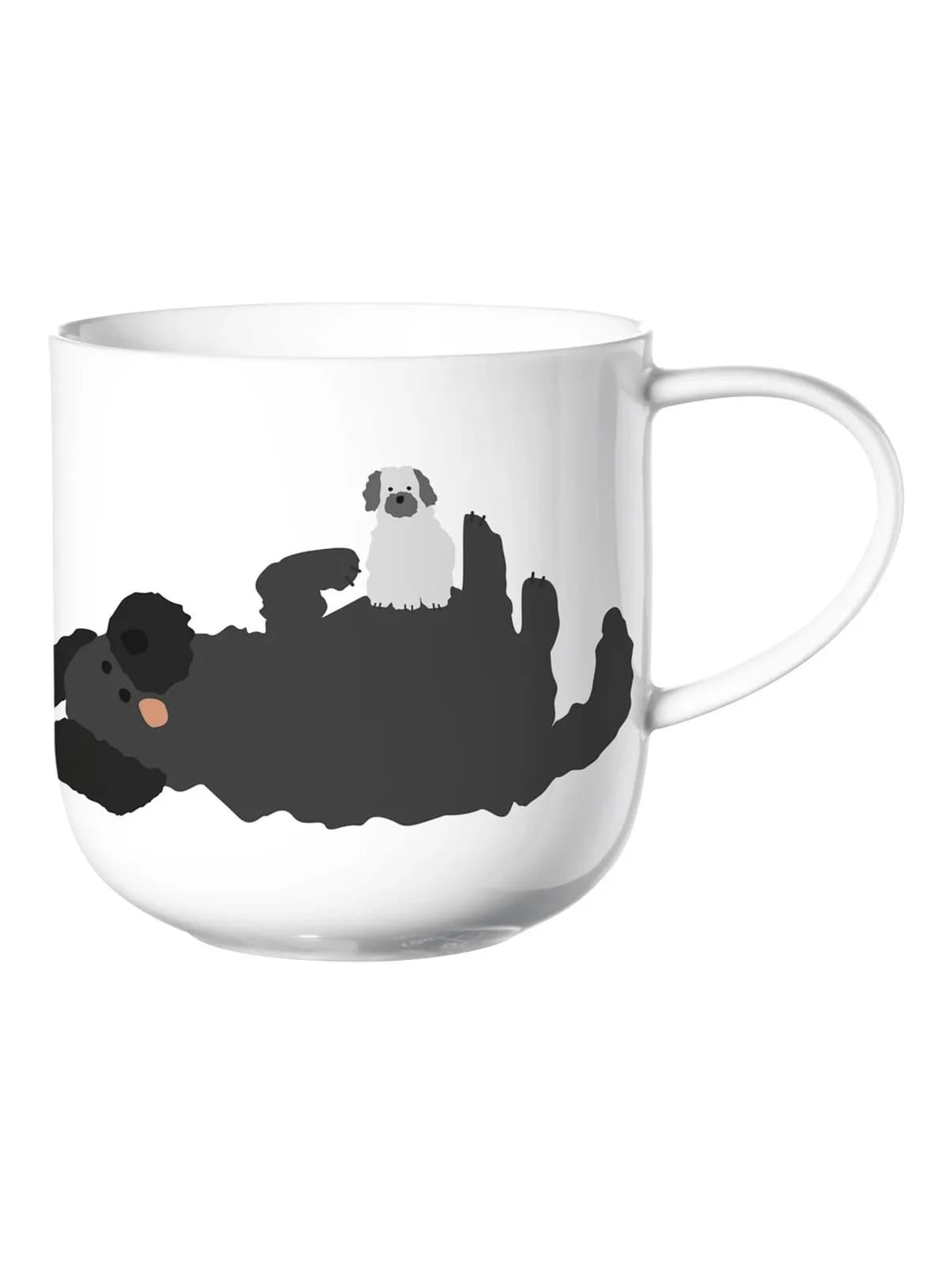 Henkelbecher COPPA FLUFFY Dogs Bone China Weiß