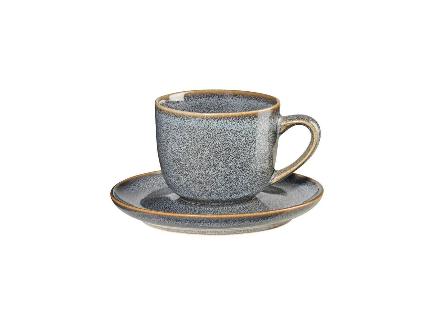 ASA Selection Espressotasse mit Unterteller Denim Blau Steinzeug - Bild 2