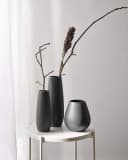 ASA SELECTION Dekovase Vase EASE Schwarz Ø 6 cm Steinzeug Bild 3