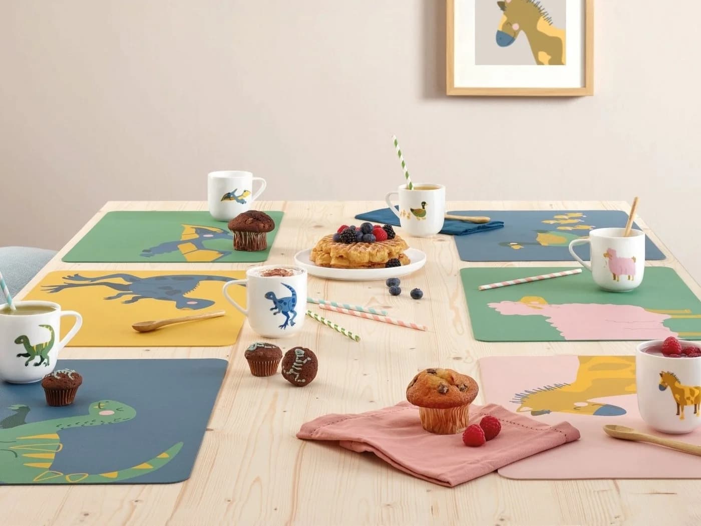 ASA SELECTION Platzset Brontosaurus Brutus Grün