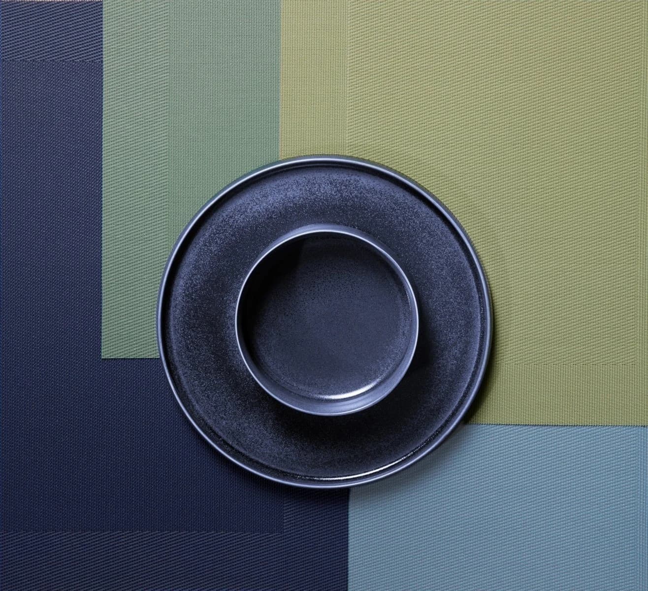 ASA SELECTION Platzset Tischset Bluestone Gewebter Rand