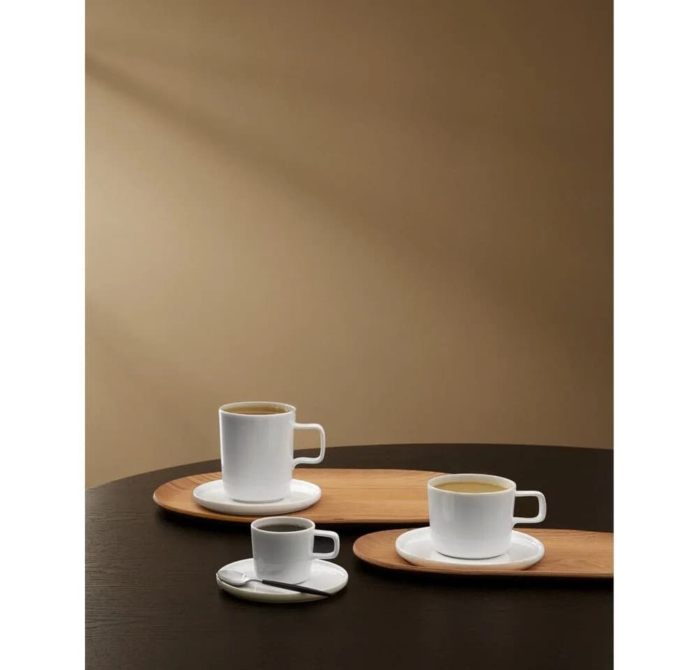 ASA SELECTION Henkelbecher Oco Fine Bone China Weiß 0,35 l