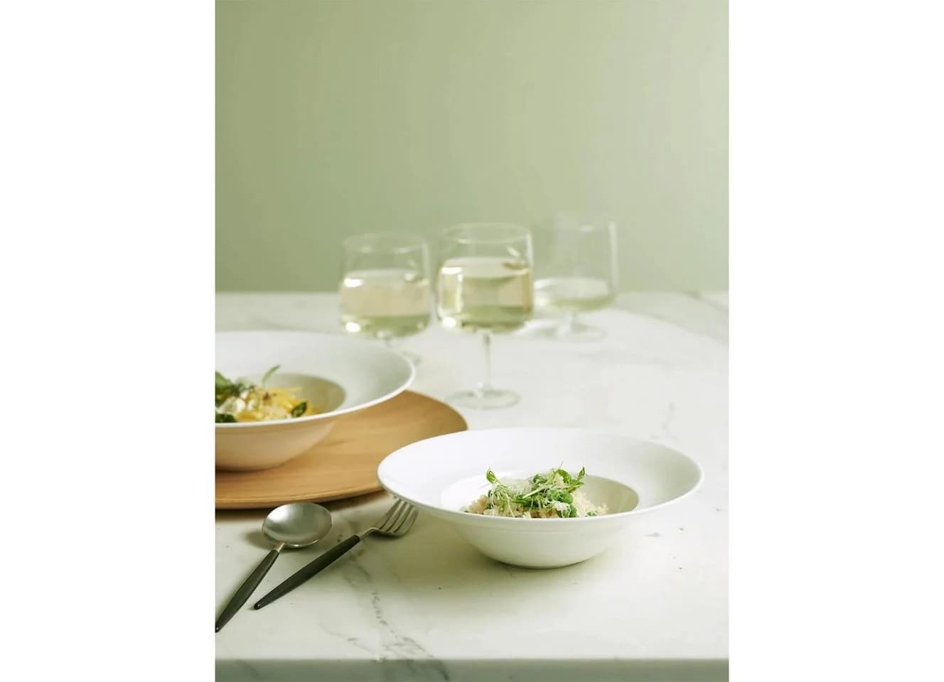 ASA SELECTION Speiseteller Asa Pasta Weiß 26cm mit Fahne