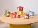 ASA SELECTION Henkelbecher Buddies Frosch 0,25l New Bone China Weiß Bild 1