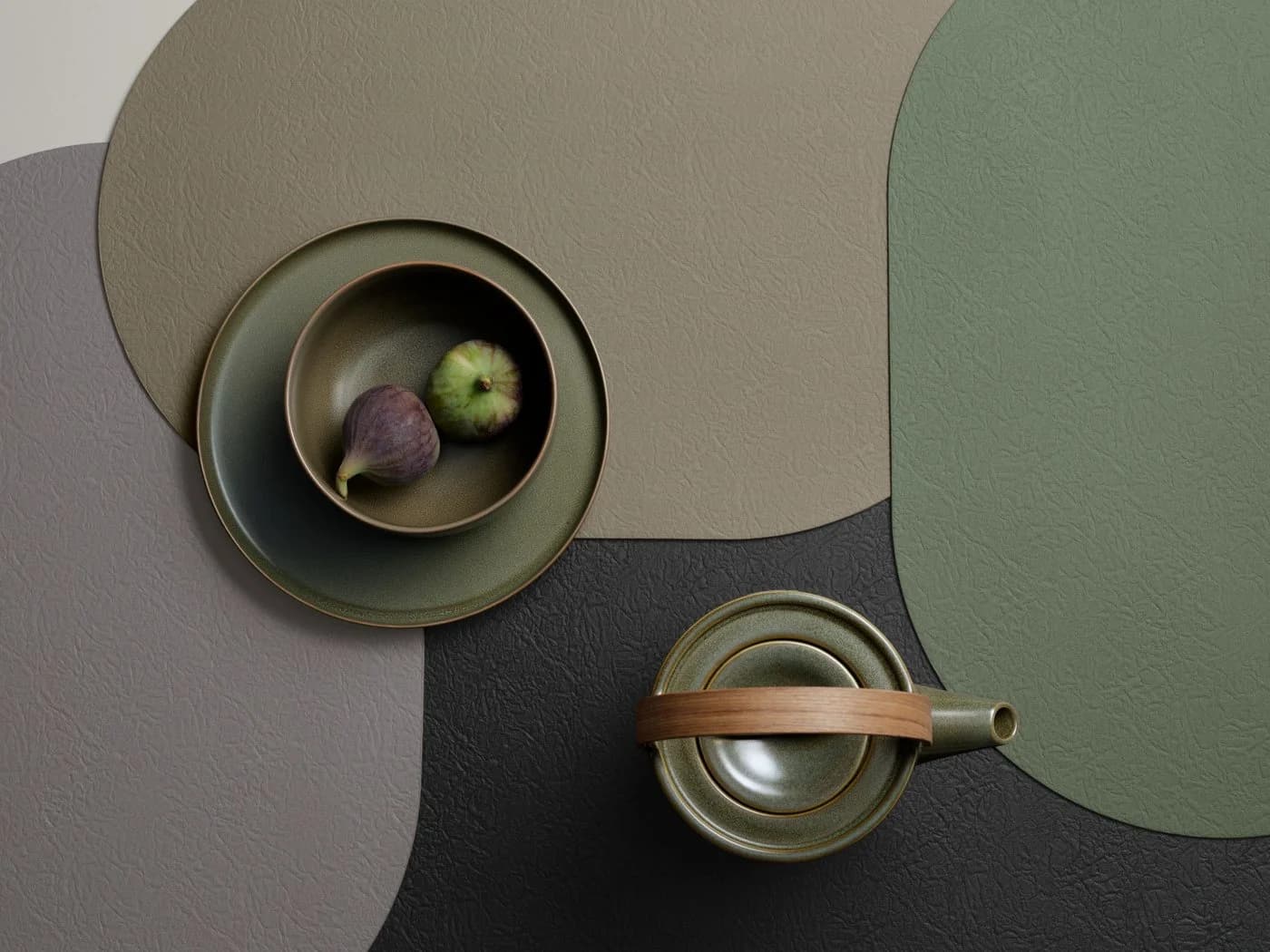ASA SELECTION Platzset relevo Tischset Oval Braun