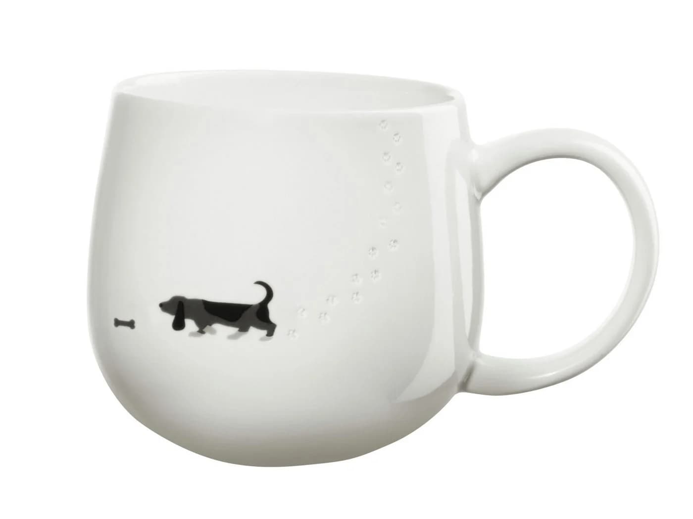 ASA Kaffeebecher Magu Weiß Keramik Hund 400 ml - Bild 2