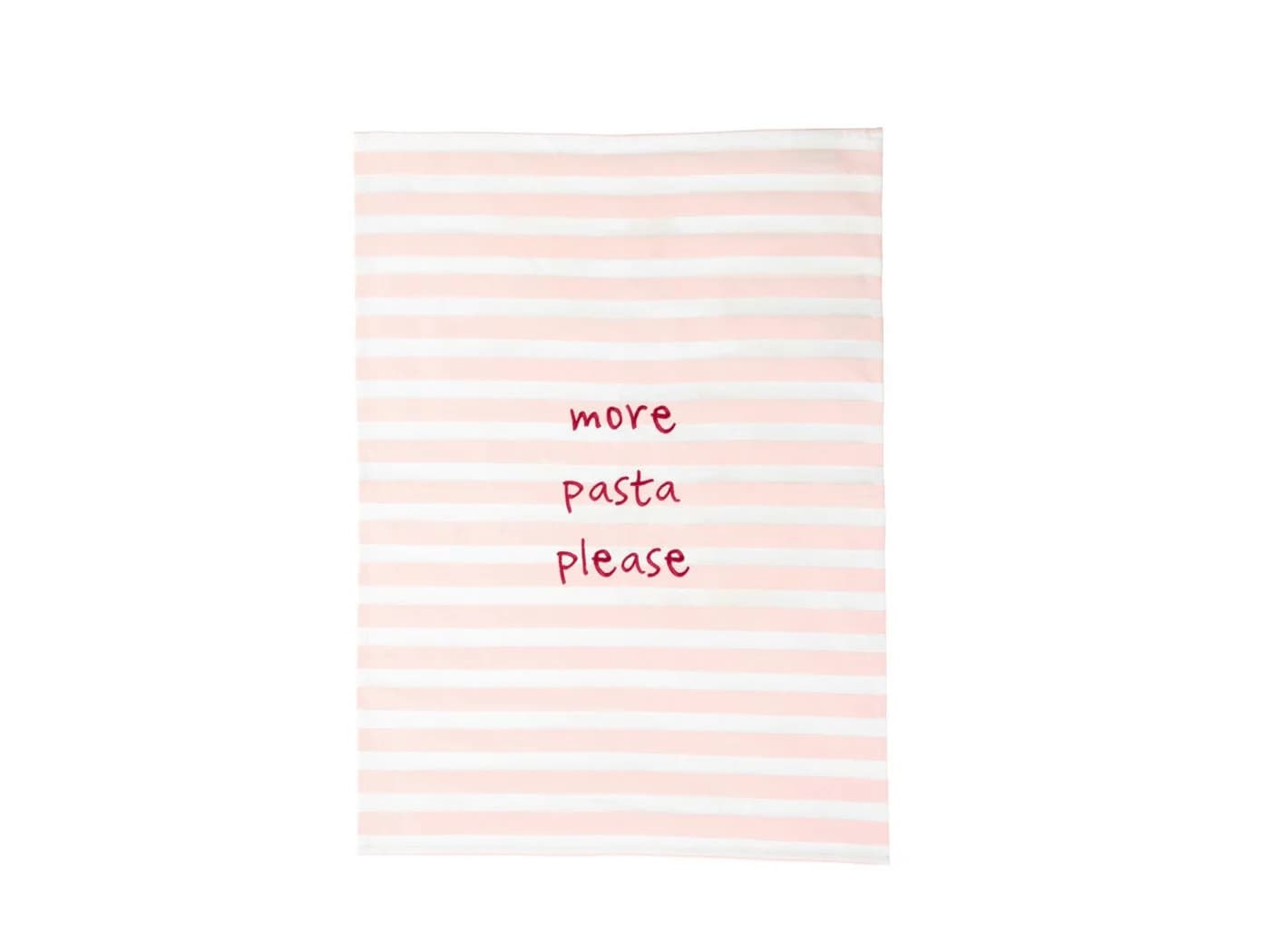 ASA SELECTION Geschirrtuch 'more pasta please' Rosa Baumwolle - Bild 2