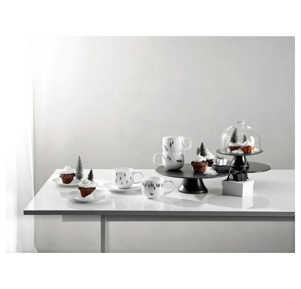 ASA SELECTION Henkelbecher 0,4 l Joy Snow Tracks Skidding Xmas Weiß