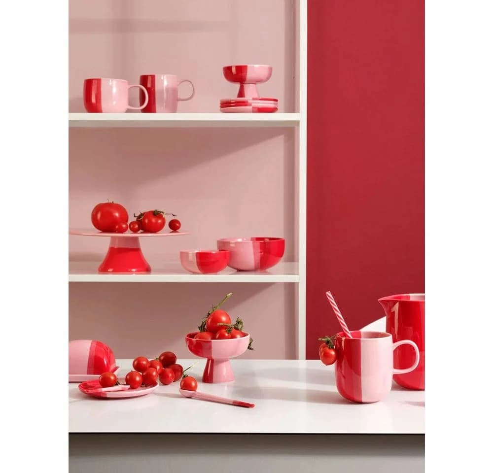 ASA SELECTION Schale auf Fuß Joy Strawberry Smoothie 11cm Porzellan - Bild 5