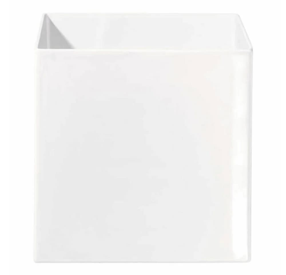 ASA SELECTION Dekovase Quadro Würfelförmig Weiß Keramik