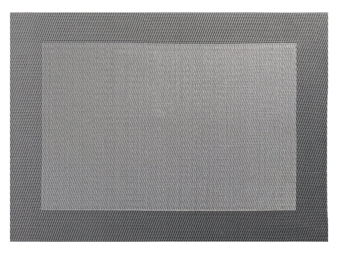 ASA SELECTION Platzset Grau mit gewebtem Rand