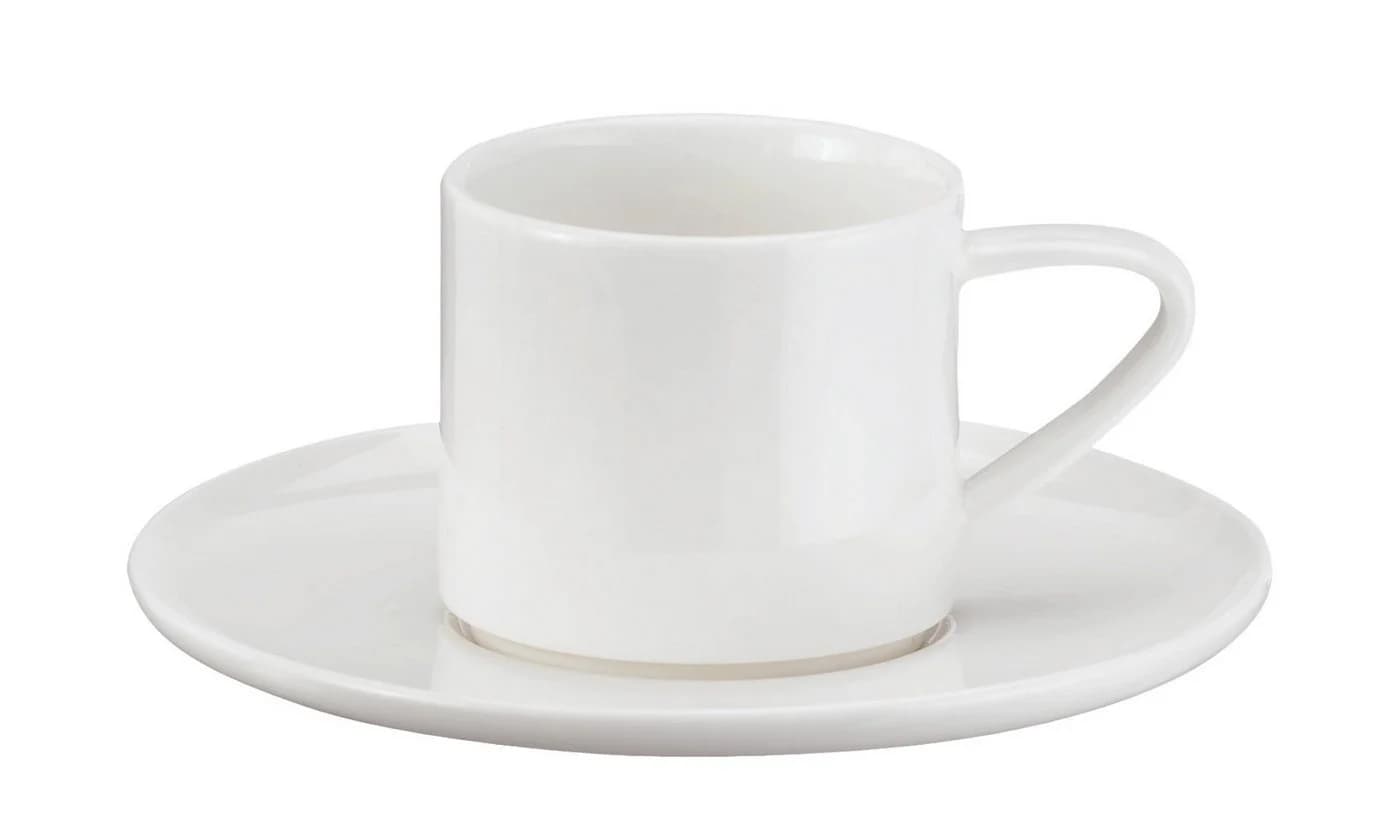 ASA SELECTION Espressotasse mit Unterteller Fine Bone China Weiß - Bild 2