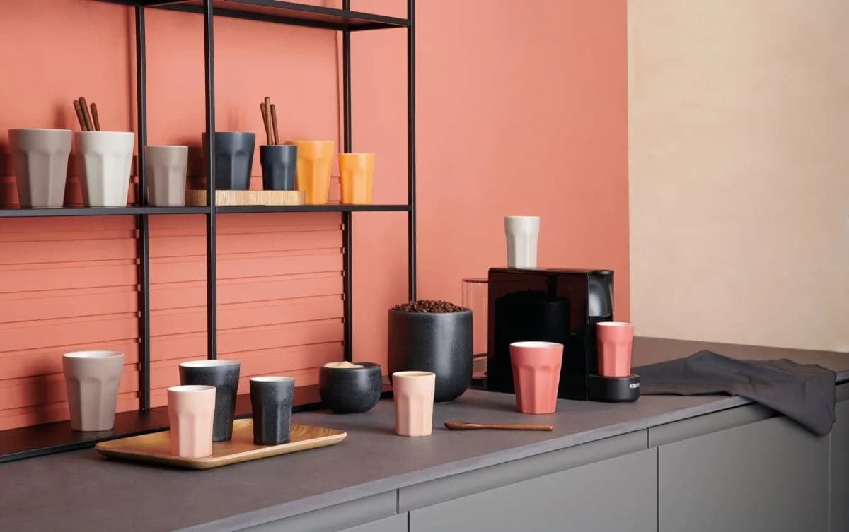 ASA Selection »ti amo colore« Cappuccino Becher Taupe