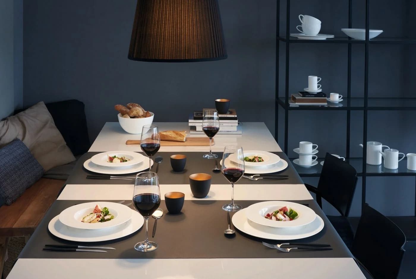 ASA Selection à table Teekanne Fine Bone Porzellan mit Edelstahlsieb 1,6l