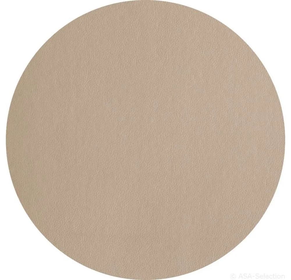ASA SELECTION Platzset Tischset rund Lederoptik Stone 38 cm - Bild 3