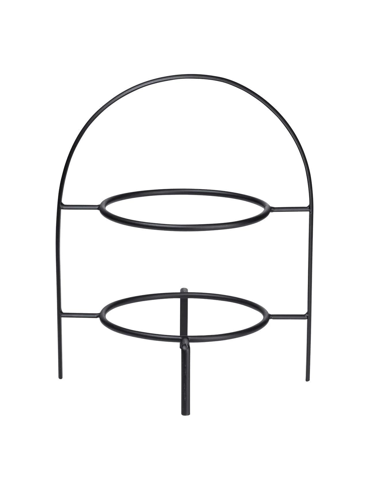 Etagere LIGNE NOIRE Schwarz 2-stufig