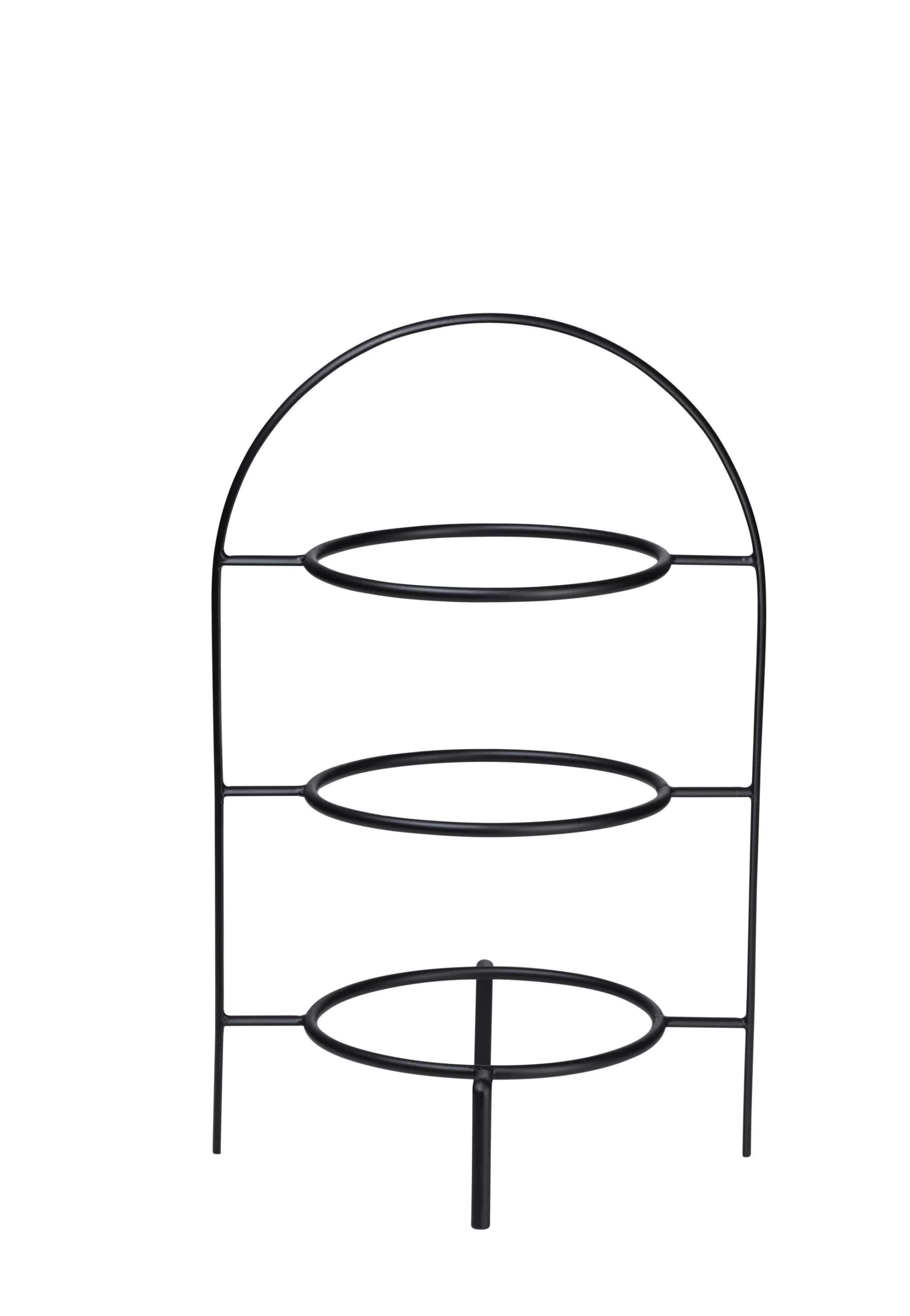 ASA Etagere À Table Ligne Noir Metall 36,5 cm