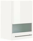 OPTIFIT Glashängeschrank Bern Weiß Hochglanz mit Milchglas Bild 2