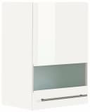 OPTIFIT Glashängeschrank Bern Weiß Hochglanz mit Milchglas Bild 5