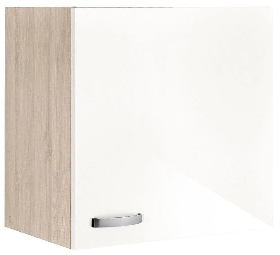OPTIFIT Hängeschrank Faro Weiß Hochglanz mit Metallgriff