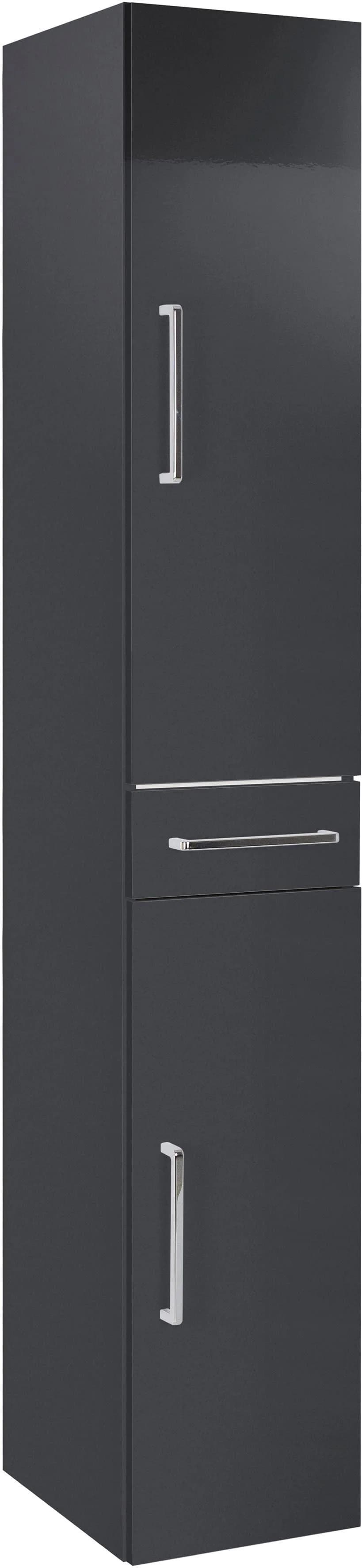 Hochschrank OPTIFIT Ava Anthrazit Glanz Holzwerkstoff
