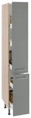 OPTIFIT Apothekerschrank Bern Grau Akaziefarben mit 5 Schubkästen Bild 1