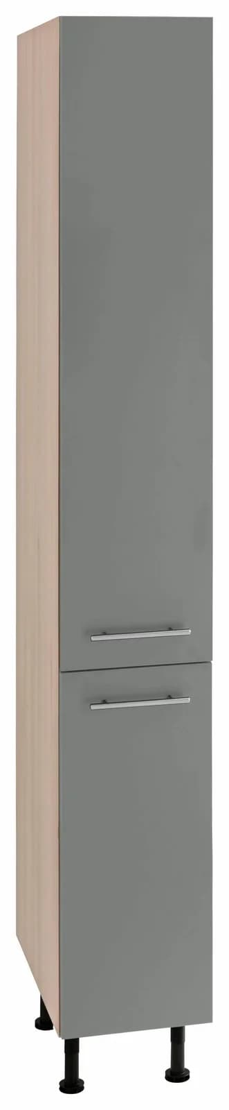 OPTIFIT Apothekerschrank Bern Grau Akaziefarben mit 5 Schubkästen - Bild 4