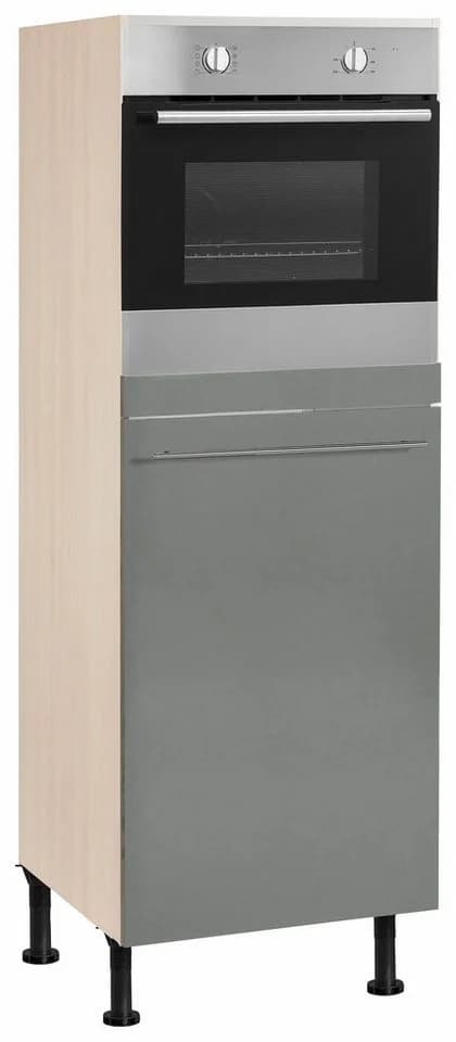 OPTIFIT Bern Backofen/Kühlumbauschrank Grau Akazie - Bild 2
