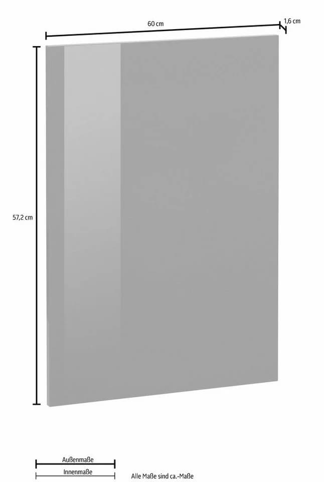 OPTIFIT Frontblende Bern Weiß Hochglanz für Geschirrspüler - Bild 3