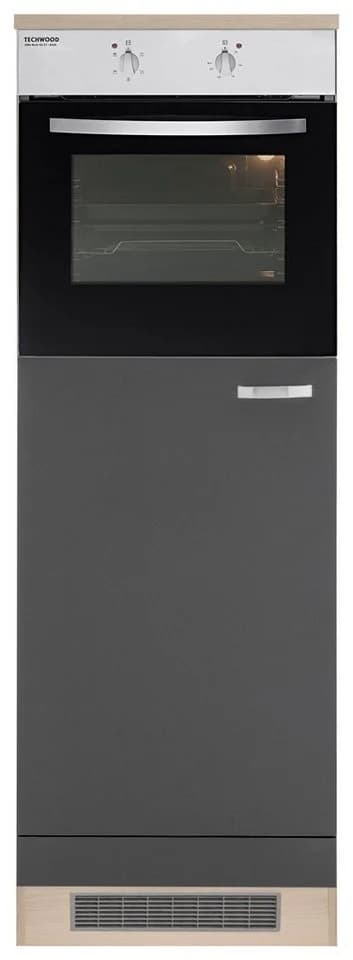 OPTIFIT Faro Backofen/Kühlumbauschrank Anthrazit 60cm - Bild 1