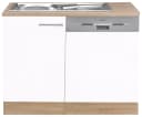 OPTIFIT Spülenschrank Kalmar Weiß mit Arbeitsplatte und Spüle Bild 1