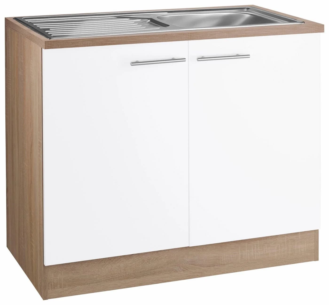 OPTIFIT Spülenschrank Kalmar Weiß mit Arbeitsplatte - Bild 2