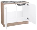 OPTIFIT Spülenschrank Kalmar Weiß mit Arbeitsplatte Bild 3