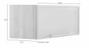 OPTIFIT Klapphängeschrank Grau Weiß 100cm Modern Bild 3