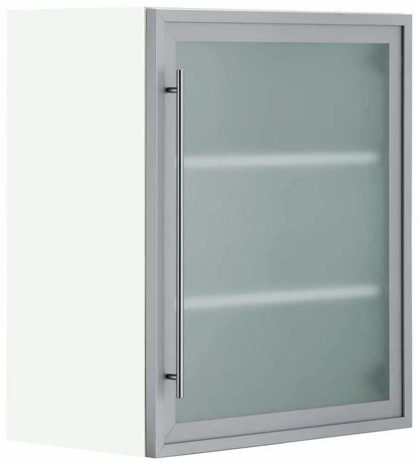 Glashängeschrank OPTIFIT Grau Weiß 60cm - Bild 2