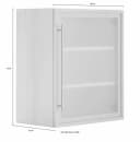 Glashängeschrank OPTIFIT Grau Weiß 60cm Bild 4