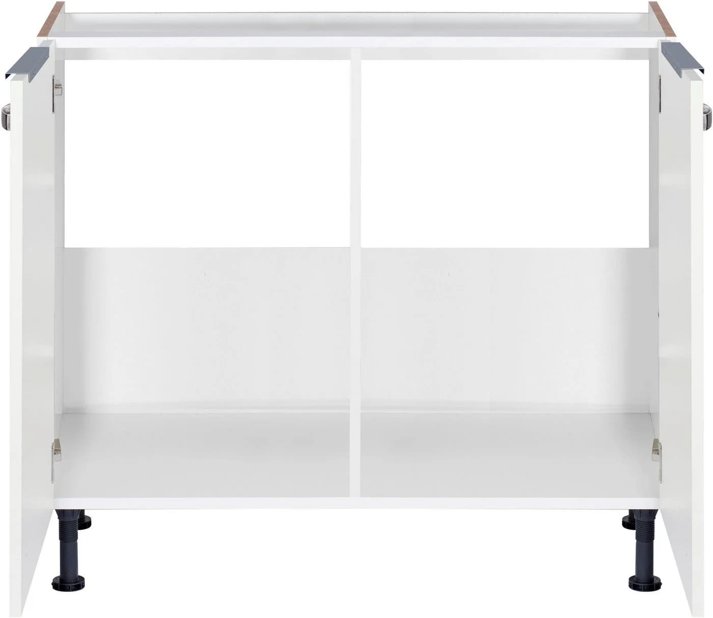 OPTIFIT Spülenschrank Tara Weiß Hochglanz 2 Türen Soft-Close - Bild 3