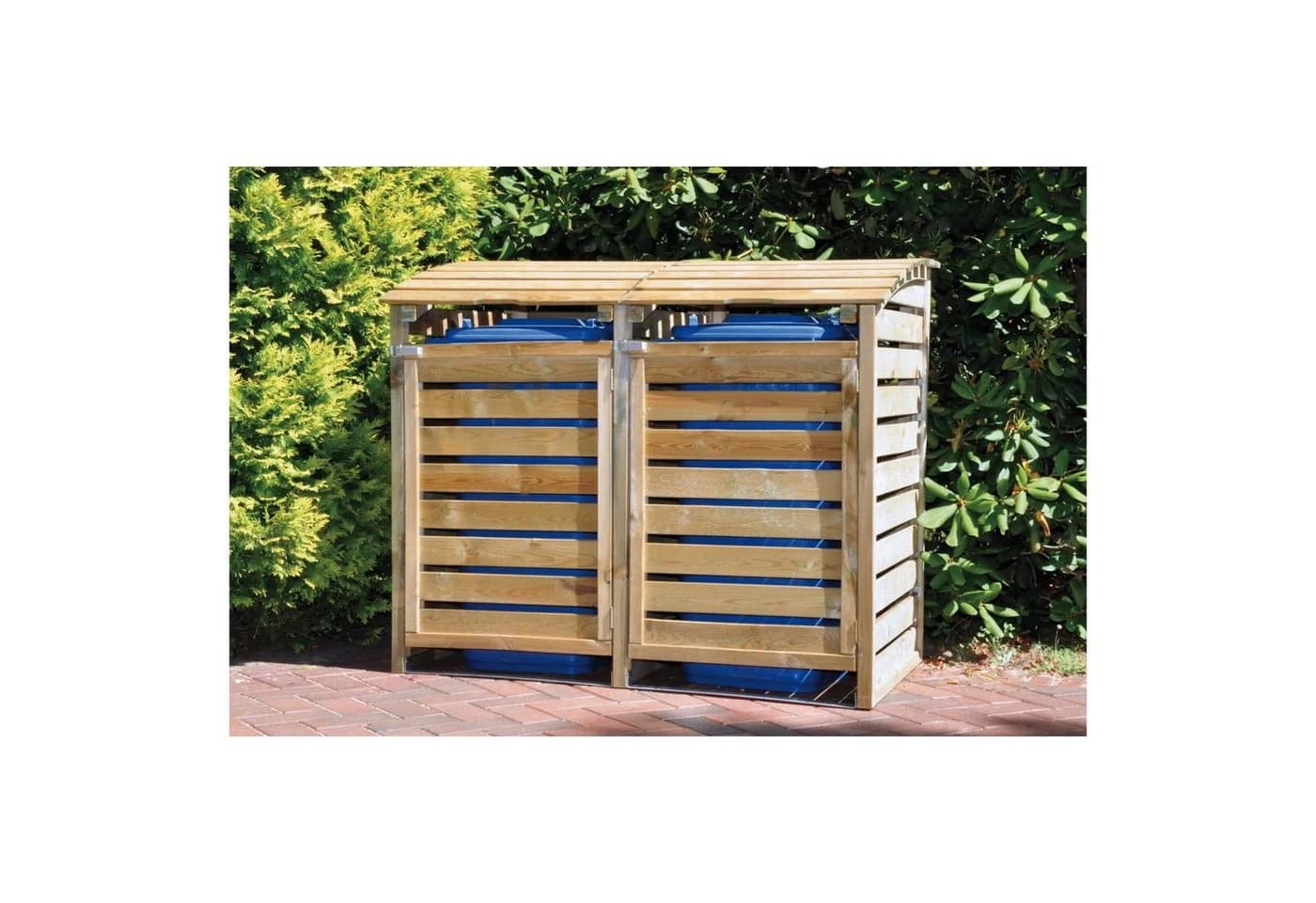 Tetzner & Jentzsch Mülltonnenbox HENRI 2-fach Braun - Bild 2