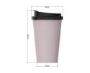 elasto Coffee-to-go-Becher 350 ml Schwarz BPA-frei Bild 3
